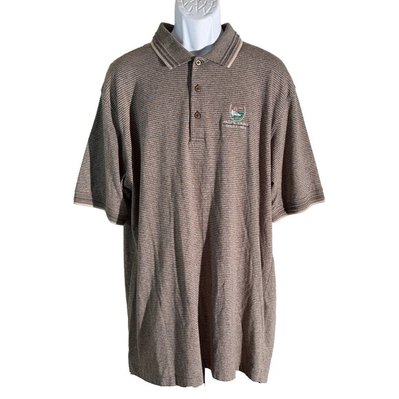 LA Mode Men's Short Sleeve Button Down PACIFIC GROVE GOLF LINKS Polo Shirt XL - Picture 1 of 5